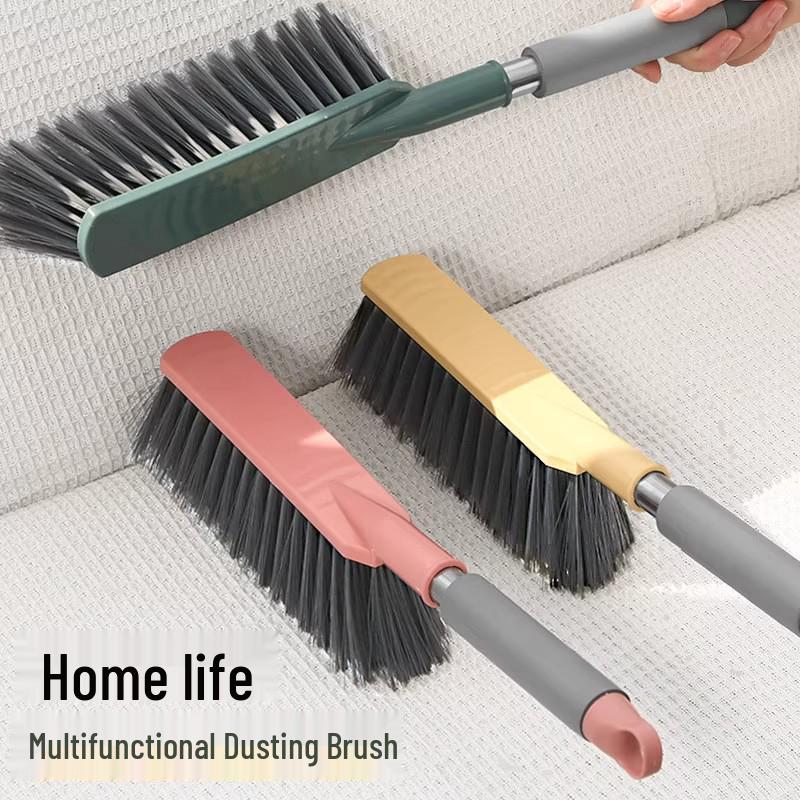 Multifunctional Soft Bristle Brush for Bed, Sofa, and Dust Removal with Long Handle.