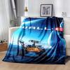 1pc Wall-E Printing Blanket - Soft, All-Season Throw for Office Blanket,  | Personalized Gift with Adorable Cartoon Design