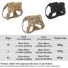 Adjustable Large Dog Harness Leash Set Tightness Strong Reflective Dog Tactical Vest Double Use Leash Medium Dog Accessories