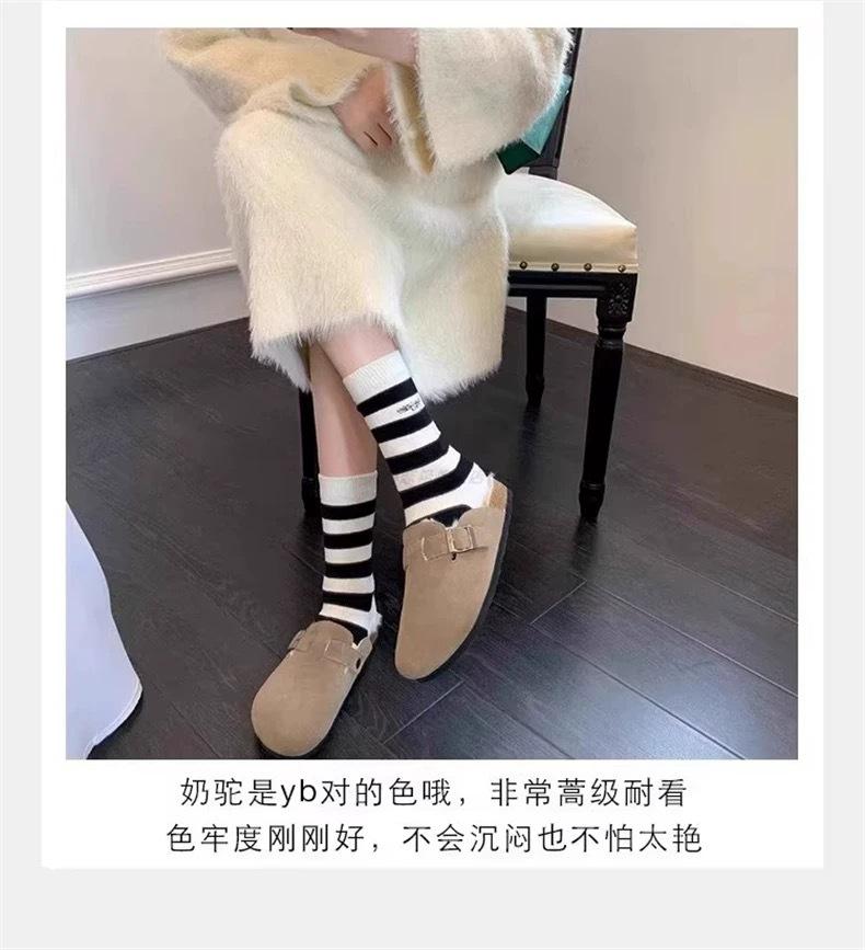 

Вариант из коровьей кожи~ кожаные меховые туфли на толстой подошве для женщин, которые можно носить зимой, тапочки из меха Бокен, туфли из бархата, шерсти и хлопка, зимние сапоги. 42