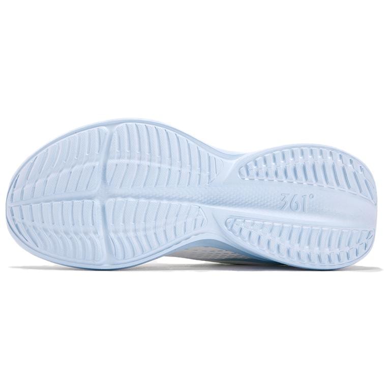 361 Breathable Lightweight Rebound Low Top Casual Running Shoes Women's Feather White Glacier Blue 582522222 /
