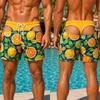 3D Print Funny Butt Prank Pattern Swim Trunks For Men Floral Hawaii Style Quick Dry Beach Shorts Summer Personality Boyfriend