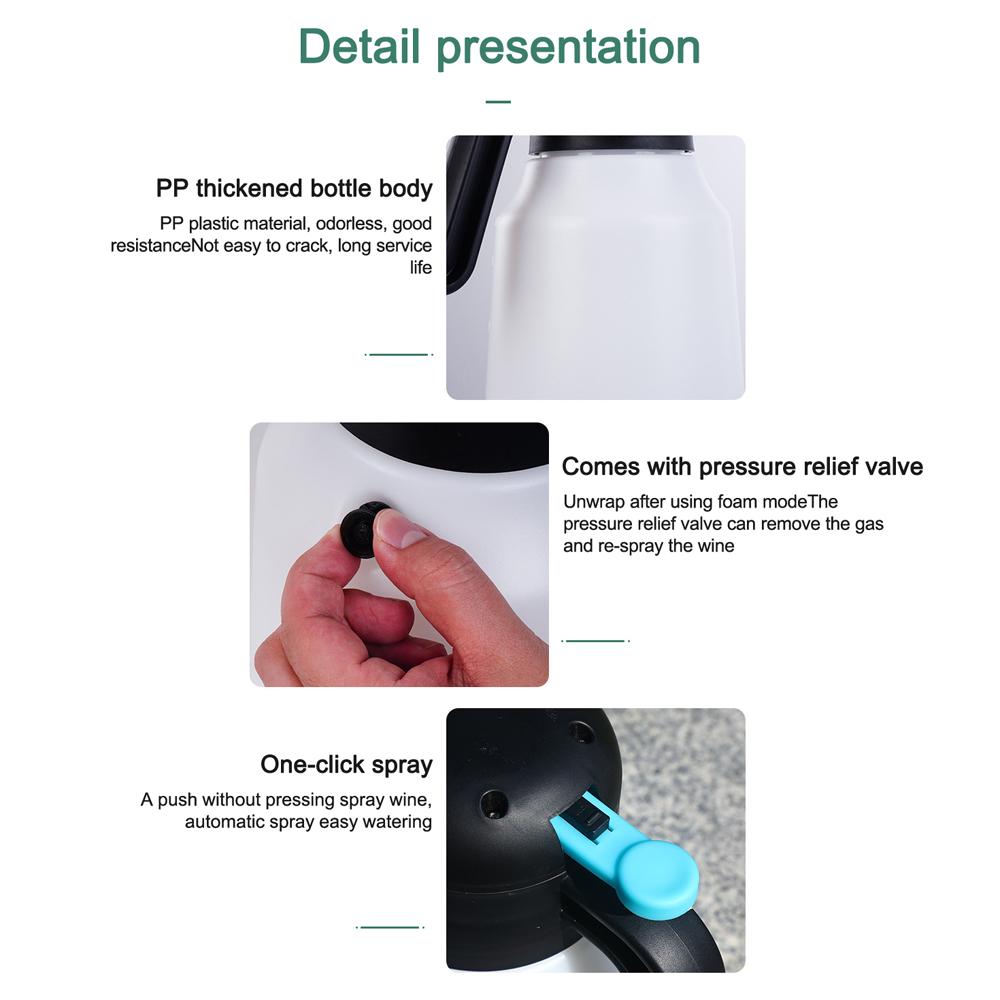 Handheld Pump Watering Sprayer 18L Electric Car Cleaning Bottle Practical Washing Foam Bottle Multifunctional Gardening Machine