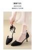 HO French Pearl Strap High Heels Women's Summer Style Pointed Fine Heels Fairy Style Sandals Single Shoes 2026
