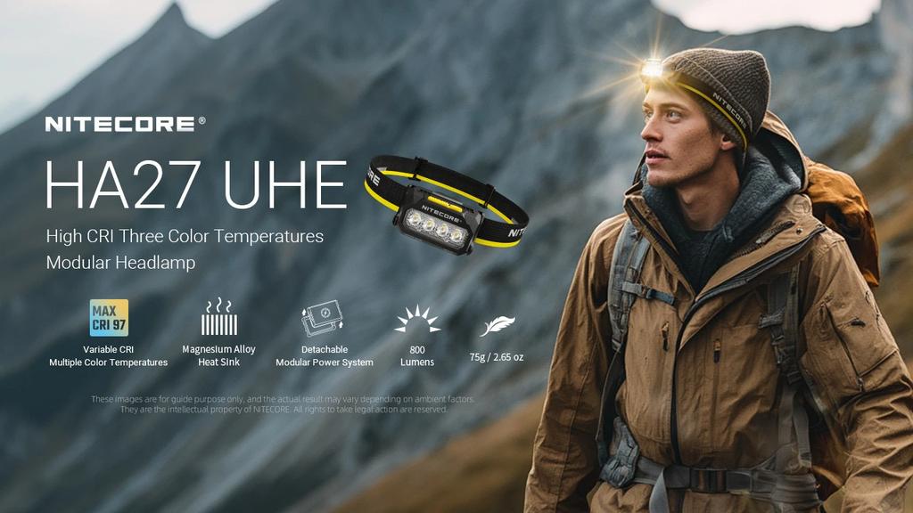 Nitecore Taschenlampe HA27 UHE 800lm