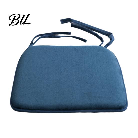 Soft Fluffy Seat Cushion for Home Office Plush Chair with Ties, Cozy Non-slip Cushion, 15.75" Skin-friendly Warm Winter x Dining Comfortable Mat Desk