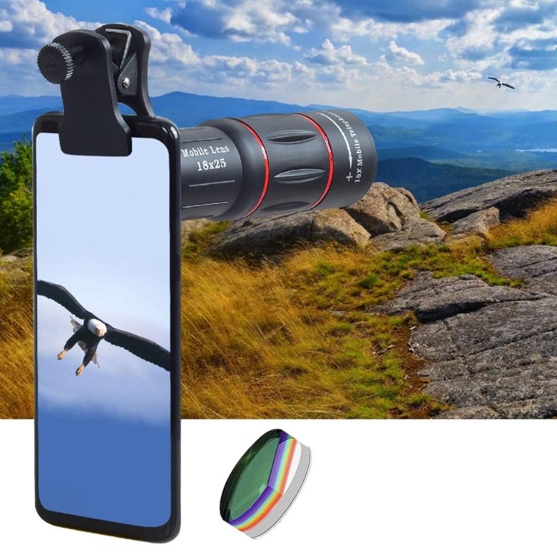 Professional 18X Telephoto Telescopic Zoom Lens Fit for Phone Capture Clear Shots from a Distance with High Powered Lens