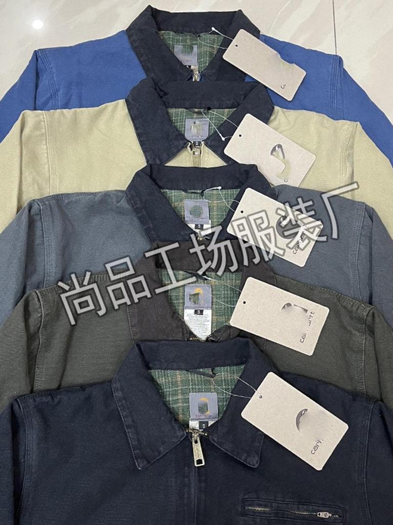 Correct Version Kaha T New J97 Men's Detroit Heavy Industry Washed Jacket - American Classic Style for Couples