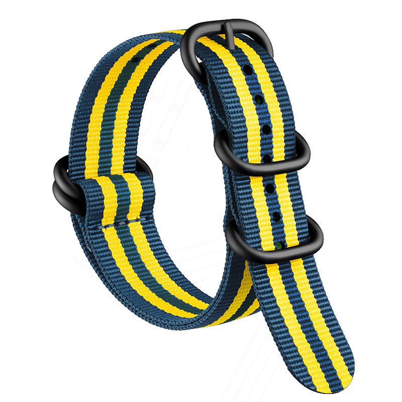 Bracelet de Montre NATO en Nylon Épaissi Xinlei - Bracelet Universel en Toile Tissée 20/22mm