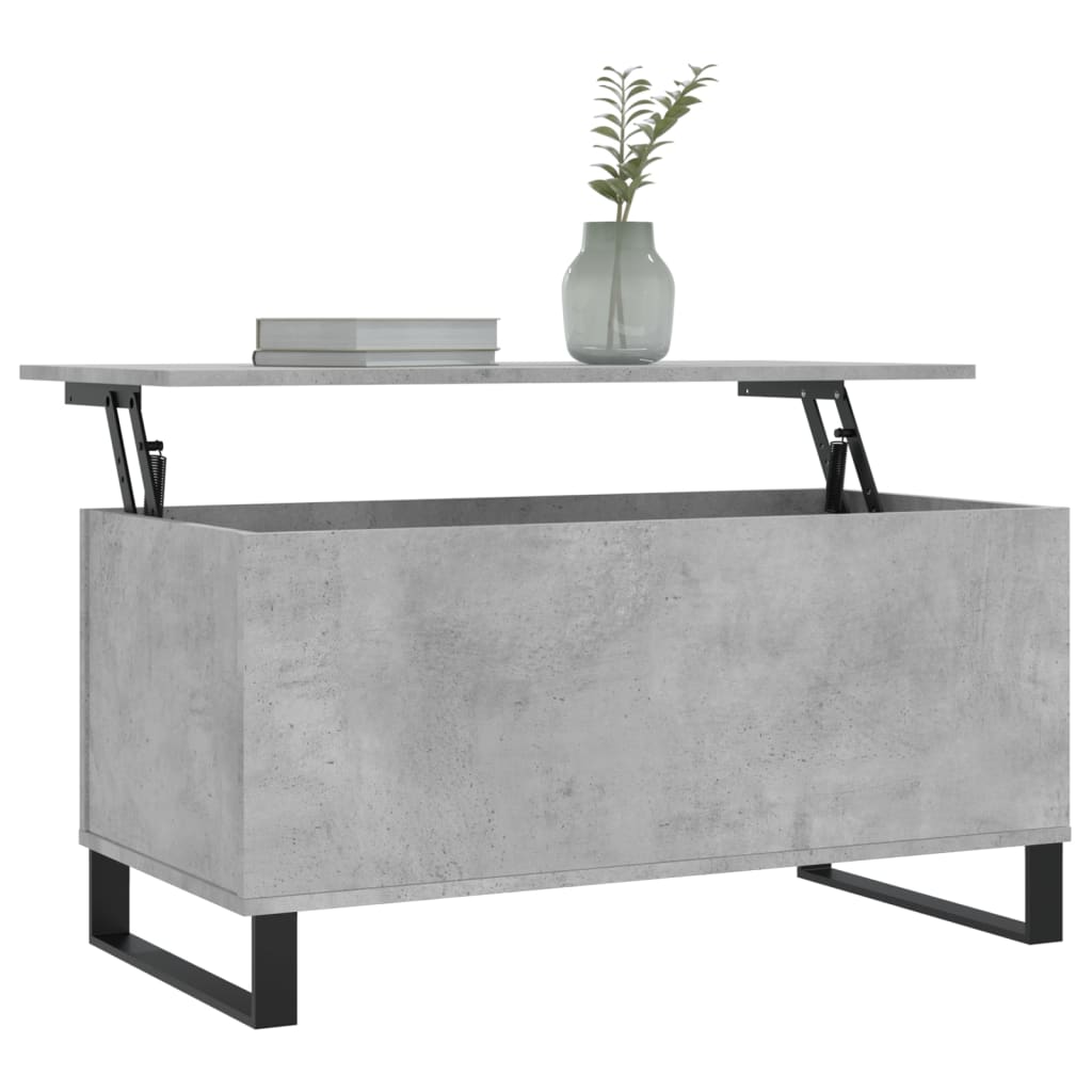  Coffee Table, Concrete Grey, 90x44.5x45 Cm