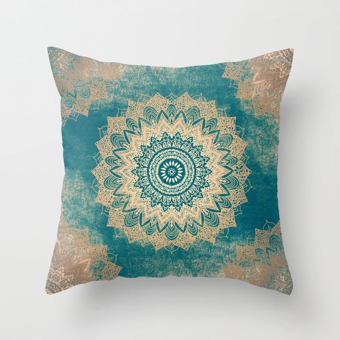 New Mandala Series Ethnic Theme Polyester Pillow Case Cushion Exotic