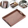 Hotel Tea Serving Tray, Handles Rectangle Shape Food Pan Nesting Trays for Restaurant Milk