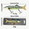 15.5g Multi-jointed Sinking Wobble Fish Bait for Cross-Border Fishing