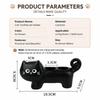 Cute Black Cat Ceramic Toothbrush Holder Multi Compartment Non Slip Base Waterproof for Home Bathroom Decor