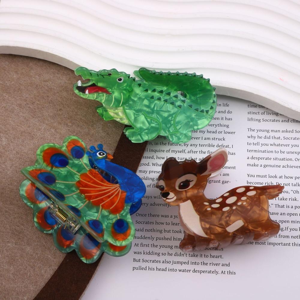 Non-Slip Hair Claw Acrylic Updo Shark Clamp Cute Back Head Hair Holder Daily