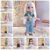 Dress Up BJD Doll 3D Eyes Removable Joints Doll Mini Dolls Simulated Eye Hinge Doll  Kids Toy