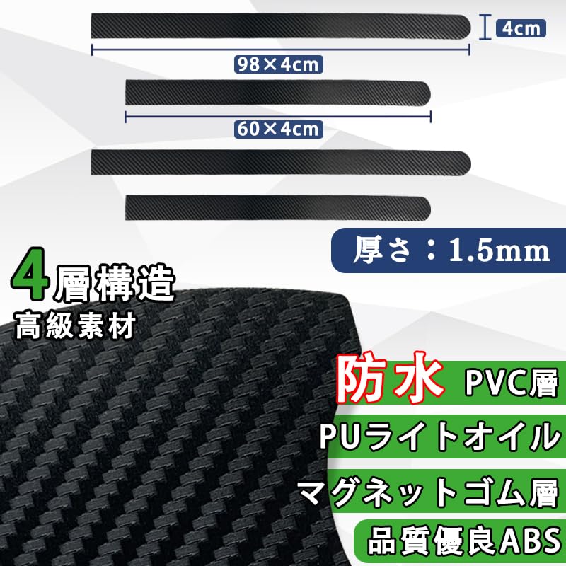 KINKA [Magnetic] Door Guard, For Cars, Door Protector, Scratch Prevention, Easy Installation, Car Door