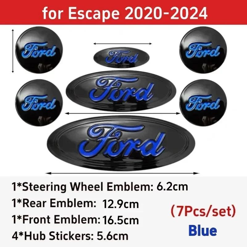 

Car Sticker Ford 2025 Hot Car Badge for Ford Focus Edge Explorer Escape Escape ST Kuga Mondeo Taurus Equator Steering Wheel Stic