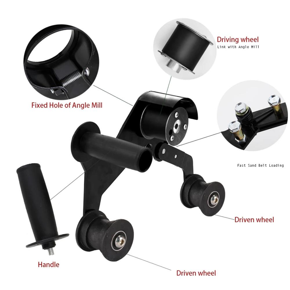 Mini Belt Sander DIY Sanding Machine Stainless Steel Tube Pipe Polisher Grinder Tool Sanding Polishing Grinding Machine