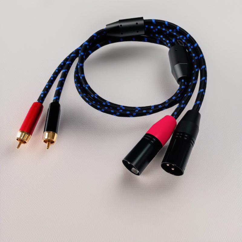 

Gold-Plated Double Lotus RCA to Dual XLR Audio Cable Adapter 1 Meter
