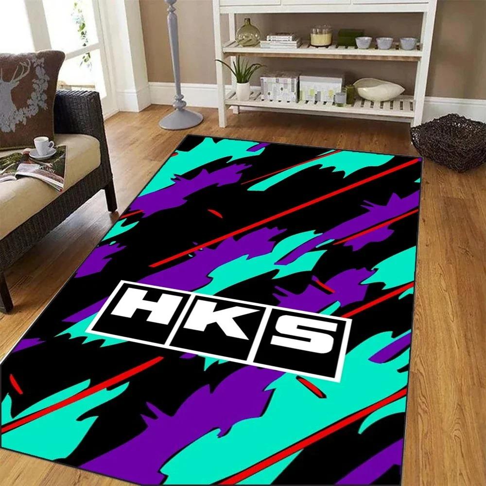 

Sport Car HKS JDM Carpet Accessories Hallway Carpet Non-Slip Laundry Room Mat Laundry Decor Balcony Child Living Room Toilet Rug 40cmX60cm