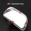 Car Blind Side Looking Glasses, Inverted Universal Auxiliary Rearview Mirror Car Exterior Mirror Adjustable