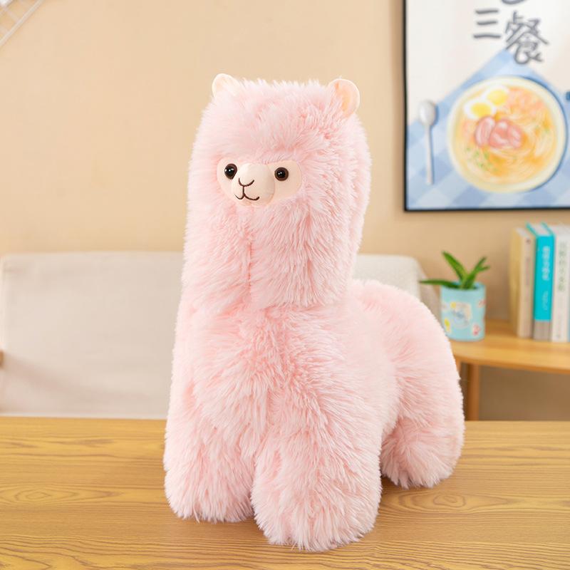 New Doll Super Cute Fried Alpaca Doll Toy Plush Long Hair Cartoon Doll