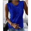 Dame Vintage Blomster Tank Top Camisole Sommer Mote Dame Blonder Ermeløs Uformell Elegant Bluse Plus Size Topper