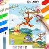 Digital Oil Painting Winnie the Pooh Tigger Piglet Eeyore Hand Painting Home Decoration Painting