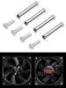 4pcs Cooling Fan Nut Screws Enhanced Stability PC Case Fan Screws Quieter Operation Not Hurt Fan for DIY Modified Cooling Fan
