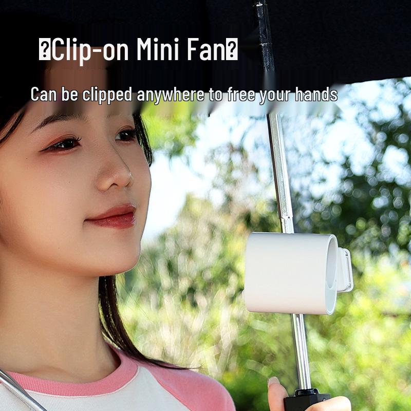Multifunctional Waist Clip & Desktop High-Speed Fan with Adjustable Speed