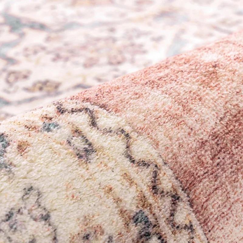 Bohemian Style Carpets for Living Room Thickend Plush Bedroom Decor Retro Carpet Washable Lounge Floor Mat Fluffy Soft Study Rug