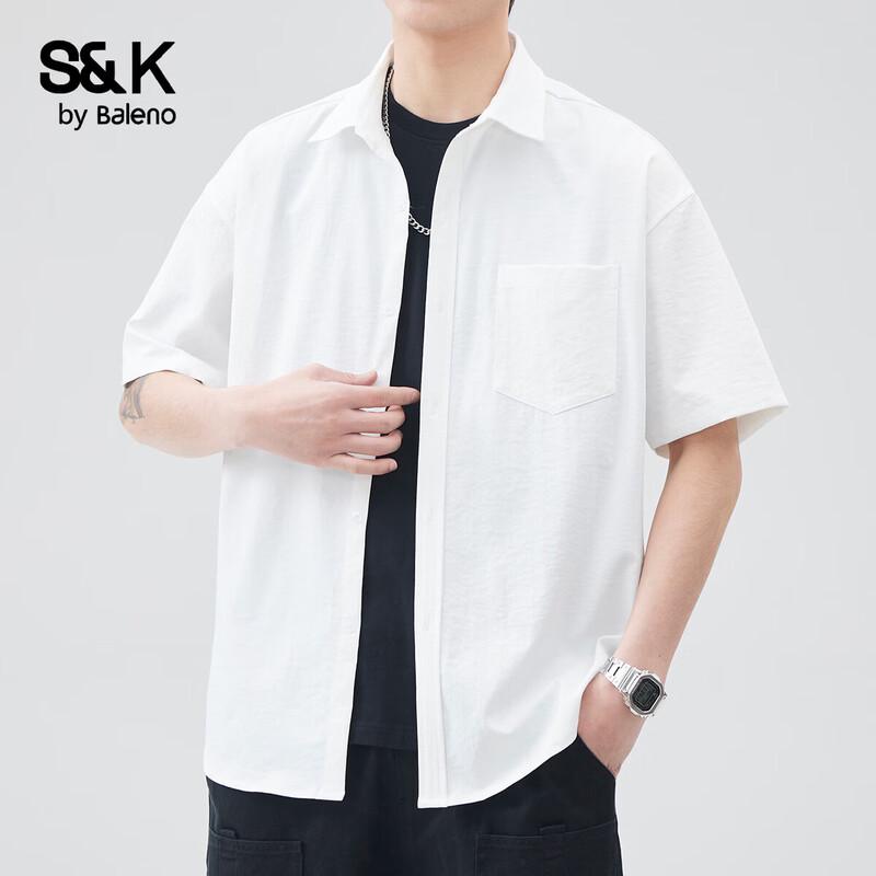 

Baleno S&K Series Men s Casual Short Sleeve Shirt L