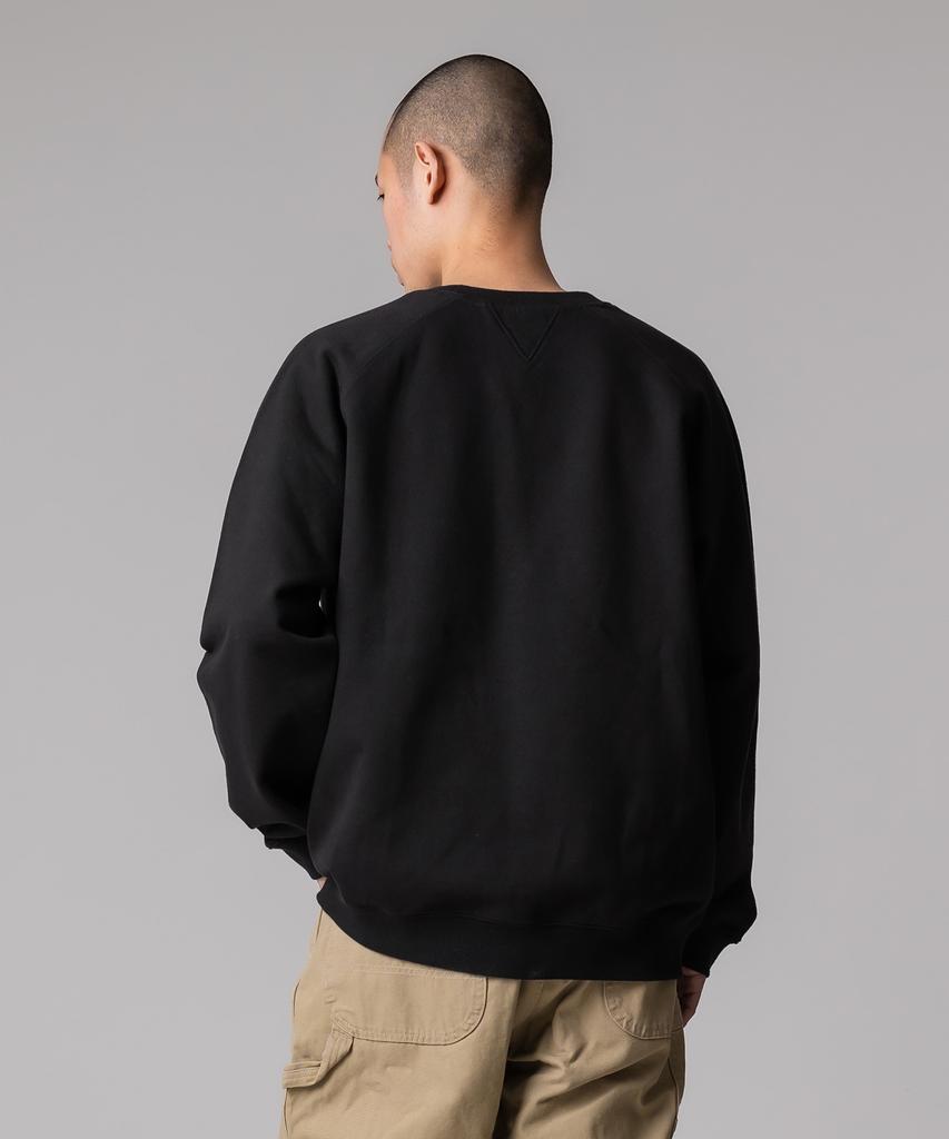 DICKIES Stone Texture Font Logo Sweatshirt Black