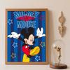 Diamond Painting Kit Unframed, Mickey Mouse Themed Classic Style Home Decor Craft, Perfect Gift Idea