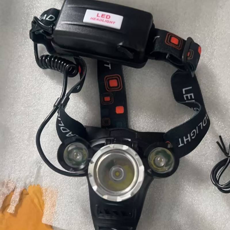 Miner Headlamp Rechargeable Led Headlight For Night Hiking And Camping