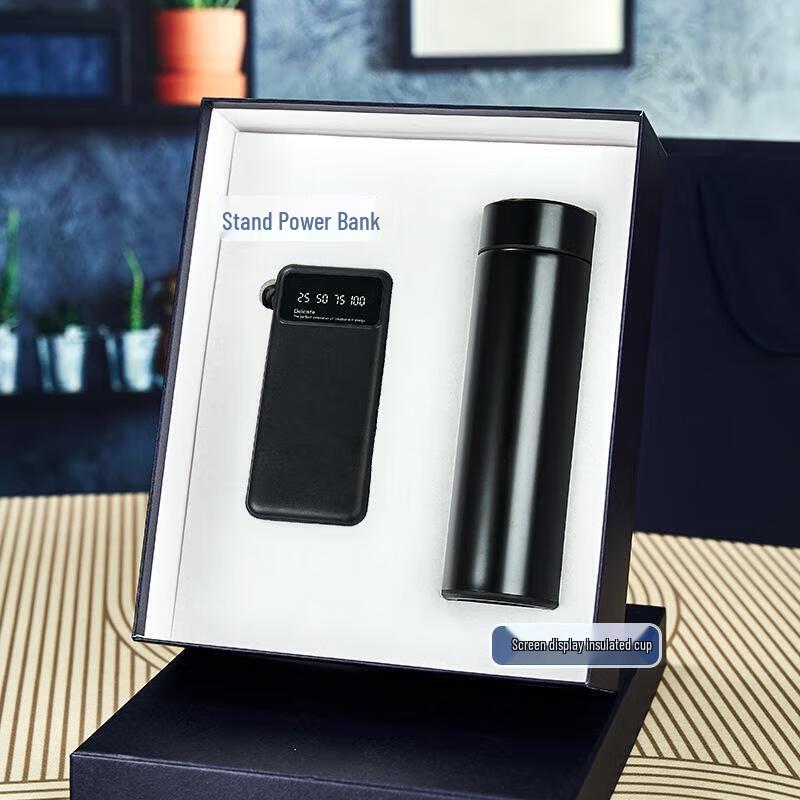 Подарочный набор: Умный термос и Power Bank Ai Ge