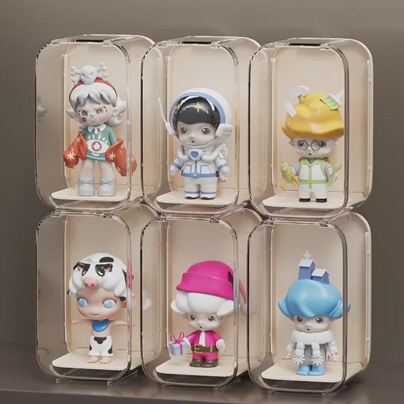 Transparent Acrylic Dustproof Display Stand for Blind Box Dolls