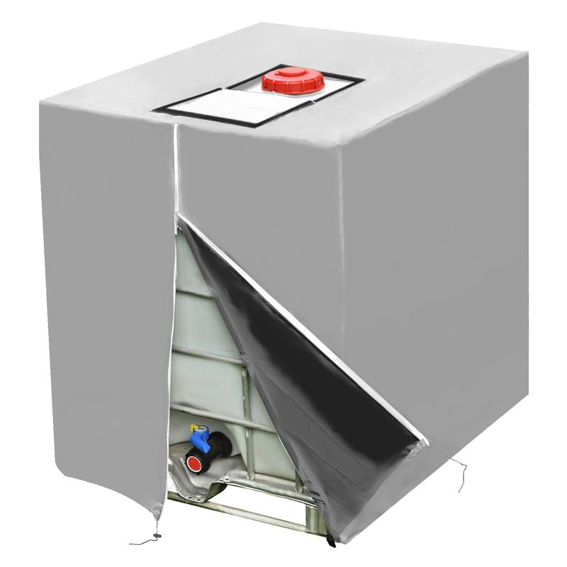 JJ-1000L Waterproof Dustproof Tank Cover Rainwater Tank Oxford Cloth UV Protection Cover Garden Water Tank Cover