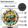 25x25cm Wooden Wall Clock Combining Natural Beauty with Functional Timekeeping