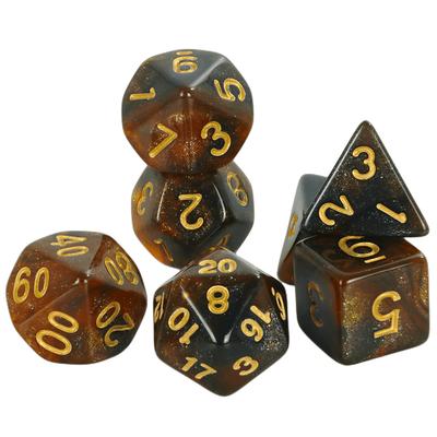 Multi-sided Dice Set Universe Galaxy Dice D4-D20 DND Role Playing Game Dice 7pcs Polyhedral Dice
