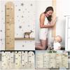 Jigsaw Puzzle Kids Growth Chart Wood Children Height Gauge Ruler  Room Ornament