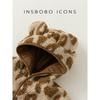 Kids Furry Coat Leopard Print Autumn New Arrival Girl Lamb Wool Clothes Baby Girl Tops Thickened Thermal Autumn Clothing Men