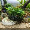 3D Printed Fish Shrimp Hiding Cave Wide-View Porous Structure Aquarium Fish Shelter Plant Anchoring Moss Ball Holder