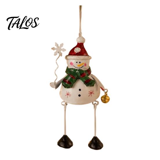 Exchange Gifts for Family Colleagues Christmas Tree Ornaments, Santa/Snowman/Elk Rustic Holiday Xmas Hanging Window Decorations Decoration with