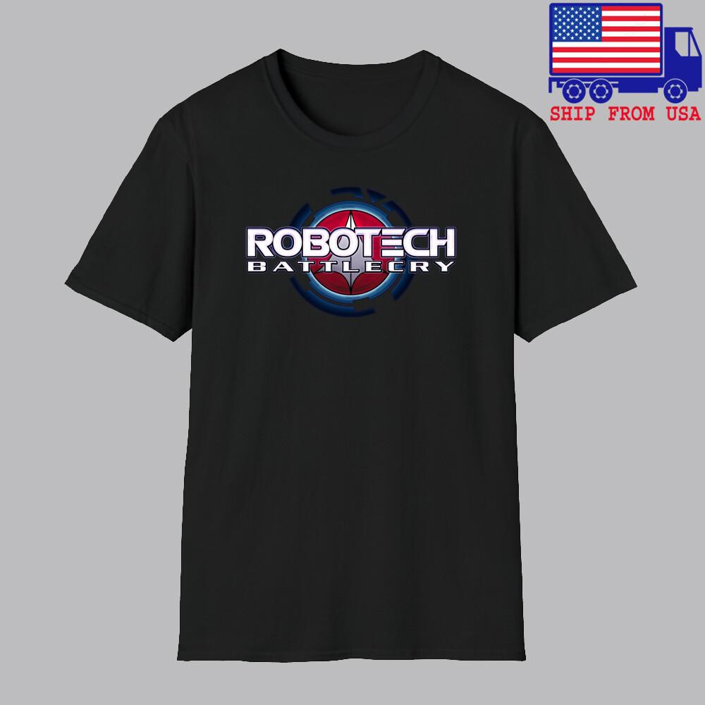 ROBOTECH BATTLECRY Men#039;s Black Size S5XL Unisex T-Shirt XXXL
