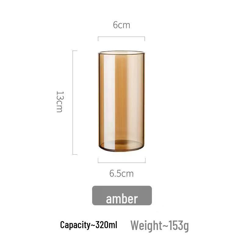 Amber High-Capacity Glass Pitcher Set for Cold Beverages
