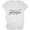 GAQEUWR Christian Shirt for Women, Not Perfect Just Forgiven Christian Bible Verse Shirt, Jesus Faith Short Sleeve Tops