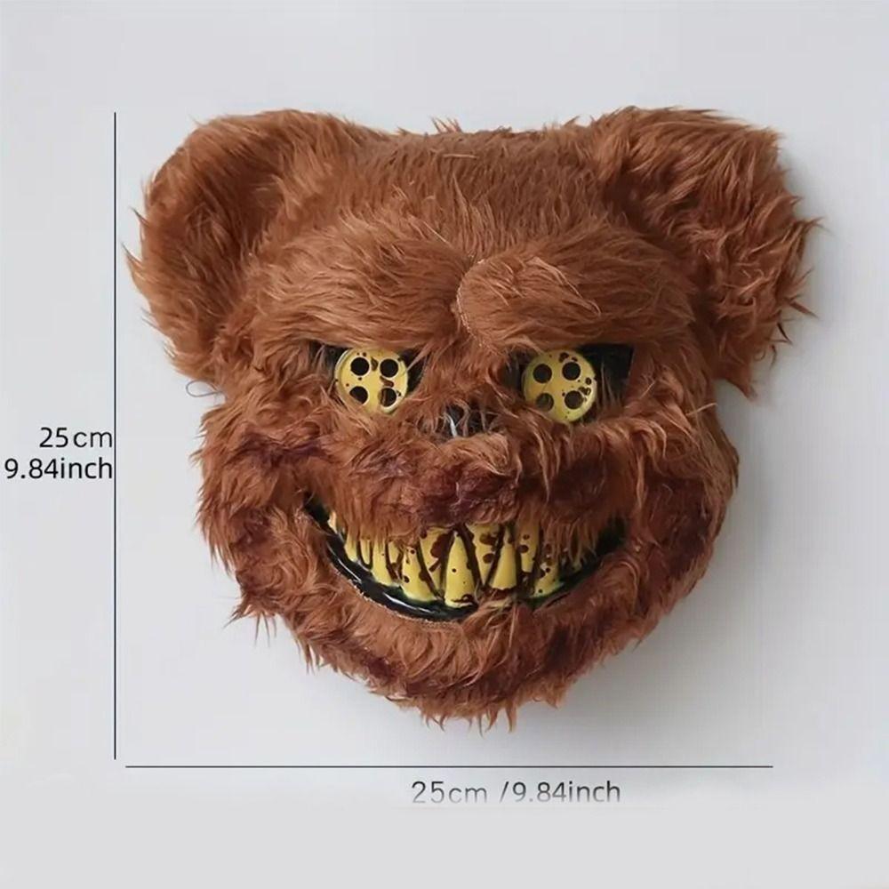 Realistic Scary Halloween Mask Spooky Full Face Mask Ghost Cosplay Mask Bloody Creativity Long Hair Demon Mask Gift