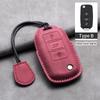 Leather Car Key Case Cover Fob for Volkswagen VW Polo Golf Passat Tiguan Beetle Caddy T5 Up Eos Skoda Seat Leon Altea Octavia
